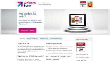 Bei der OnVista Bank bis 31.12.2015 ein iPad erhalten