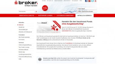 S Broker spendet über FondsSterne Aktion an Bärenherz