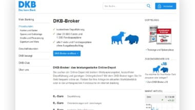 DKB Bank implementiert Fonds Sparplan Gebühr ab dem 20. Juli 2016