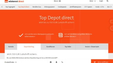 Wüstenrot bietet bis zum 30. Juni Prämienprogramm für Depotwechsler an