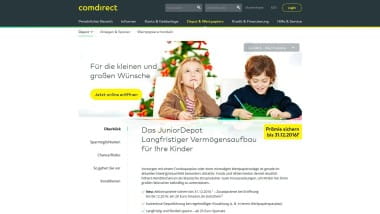 Comdirect bewirbt „JuniorDepot“ im Rahmen von Weihnachtsaktion: 20 Euro Amazon Gutschein