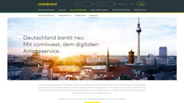 comdirect Bank wirbt mit „cominvest“ – digitale Beratung bei der Fondsauswahl