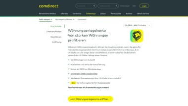 Währungsanlagekonto bei comdirect im Fokus: Mit Fremdwährungen gewinne erzielen